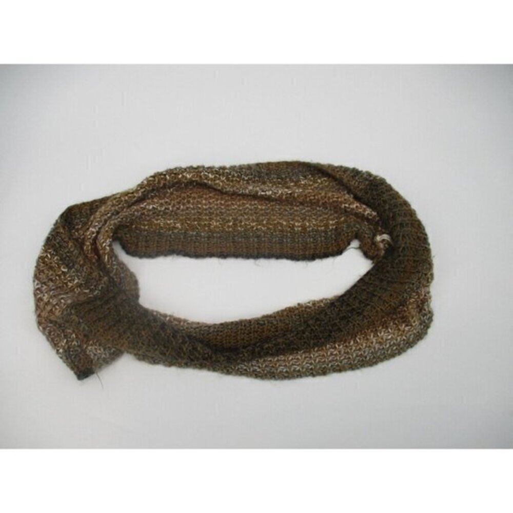 Collection 18 Womens Scarf One Size Infinity Scarf Brown Tan Acrylic Casual Knit